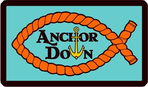 Anchor Down Logo - Heather Font